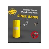 besimarket Sinek Bandı - Sinek Yakalama Bandı - Yapışkan Sinek Kapanı (15cm x 25m)