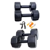 Besinistanbul 18 Kg Dambıl Set 6Kg X2 3Kg X2 SAYAÇLI AYARLANABİLİR EL YAYI + SAYAÇLI ATLAMA İPİ SİYAH