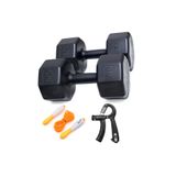 Besinistanbul BESİNİSTANBUL 10 KG DAMBIL X 2 ADET = 20 KG SET SAYAÇLI AYARLANABİLİR EL YAYI + SAYAÇLI ATLAMA İPİ SİYAH