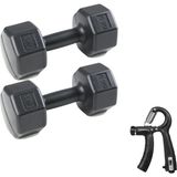 Besinistanbul Ps Spor 2 4 kg Dambıl Seti + Ayarlanabilir Sayaçlı El Yayı, Plastik Yapı ile Dayanıklı - 2 x 4 kg