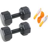 Besinistanbul Ps Spor 2 Adet 4 kg Dambıl + Sayaçlı Atlama Ipi - 2 x 4 kg