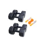 Besinistanbul PS SPOR 2 ÇİFT DAMBIL SETİ = 7 KG X 2 ADET- 10 KG X 2 ADET + SAYAÇLI ATLAMA İPİ SİYAH