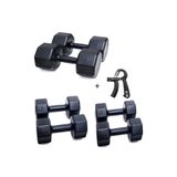 Besinistanbul PS SPOR 3 ÇİFT DAMBIL SET 3 KG + 5 KG + 7 KG + AYARLANABİLİR SAYAÇLI EL YAYI