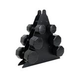 Besinistanbul PS SPOR 3 ÇİFT DAMBIL SET 6 KG + 8 KG + 10 KG + STAND SİYAH