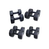 Besinistanbul PS SPOR 4 ÇİFT DAMBIL SET 3 KG + 6 KG + 8 KG + 10 KG SİYAH