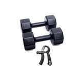 Besinistanbul PS SPOR 5 KG DAMBIL X 2 ADET = 10 KG+SAYAÇLI AYARLANABİLİR EL YAYI SİYAH