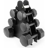 Besinistanbul Psspor 1kg-2kg-3kg Dambıl Seti ve Mini Stand Siyah Renk 12,05 kg Ağırlık ile Pratik Kullanım