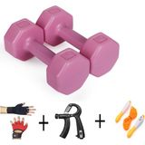 Besinistanbul PSSPOR 2 x 1 Pembe Renk Dambıl Set + Ayarlanabilir El Yayı + Atlama Ipi + Body Eldiveni - 1 x 2 kg