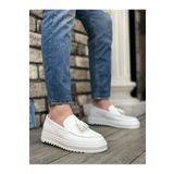 BESKAR BA0154 Erkek Beyaz Renk Sneaker Spor Ayakkabı – Kaymaz, Ortopedik
