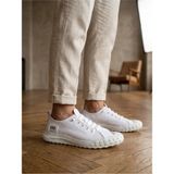 Beskar BA0248 Boa Beyaz Esnek Bağcıklı Ultra Hafif Nefes Alan Sneaker Ayakkabı