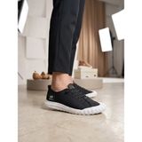 Beskar BA0248 Boa Siyah Beyaz Taban Esnek Bağcıklı Ultra Hafif Nefes Alan Sneaker Ayakkabı