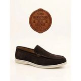 Beskar BA0252 %100 Içi Dışı Hakiki Deri Erkek Kahverengi Süet Casual Loafer Termo Taban Ayakkabı