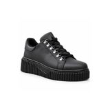BESKAR BA0505 Çengel Detaylı Siyah Taban Erkek Sneaker - Bağcıklı Bilekli Rahat Kalıp Günlük Spor Ayakkabı