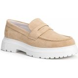 Beskar Bej Süet Erkek Ayakkabı - Premium Italyan Stili Rahat Smart Casual Günlük Sneaker Kb X11