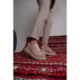 BESKAR Bej Süet Erkek Ayakkabı - Premium İtalyan Tarzı Rahat Smart Casual Günlük Sneaker KB 702