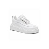 BESKAR Beyaz Cilt Erkek Spor Ayakkabı - Kolay Temizlenen Boy Uzatan Yüksek Tabanlı Günlük Sneaker KB X10