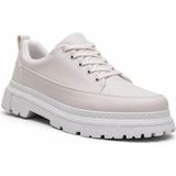 BESKAR Beyaz Erkek Sneaker - Pürüzsüz Cilt Kolay Silinebilir Dayanıklı Günlük Ayakkabı KB 702