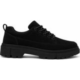 Beskar Kömür Süet Erkek Ayakkabı - Premium Smart Casual Rahat Günlük Sneaker Kb 702 - Siyah