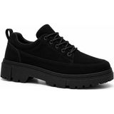 Beskar Kömür Süet Erkek Ayakkabı - Premium Smart Casual Rahat Günlük Sneaker Kb 702 - Süet Siyah