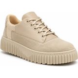Beskar Selective Bej Cilt Erkek Ayakkabı - Kolay Temizlenen Smart Casual Premium Sneaker Kb X516