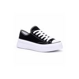 BESKAR Siyah Keten Erkek Spor Ayakkabı - Boy Uzatan Beyaz Yüksek Tabanlı Günlük Sneaker KB CX 3