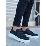 Beskar Siyah Nefes Alan Rahat Tabanlı Günlük Erkek Spor Ayakkabı Sneaker Kb X502 - Siyah - Beyaz