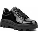 Beskar Siyah Parlak Rugan Yumuşak Iç Tabanlı Erkek Sneaker - Klasik Günlük ve Resmi Ayakkabı Kb 056 - Siyah Rugan