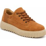Beskar Taba Süet Erkek Ayakkabı - Premium Italyan Tarzı Rahat Smart Casual Günlük Sneaker Kb X516