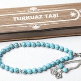 BESLENME DEDEKTİFİ KUTULU 33 LÜ TESBİH TURKUAZ TAŞI