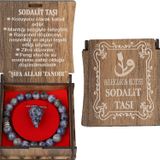 BESLENME DEDEKTİFİ KUTULU KOLYE BİLEKLİK SETİ SODALİT TAŞI