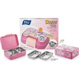 Beslenme Kabı 304 Çelik 1030 ml -34, 80 Oz.titizhappii Serisi AP-8525 - Koyu Pembe