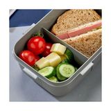 Beslenme Kutusu, 2 Bölmeli Lunch Box, Kaşık ve Çatal Dahil, Bpa Free, Kilitlenebilir Kapak, Çatal Kaşık Bölmeli - 0,5 x 7 cm