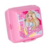 Beslenme Kutusu 4 Bölmeli Barbie Pembe Renk No:2 Kız Figürlü 1 Adet Yemek Saklama Kabı Beslenme Çantası - Standart