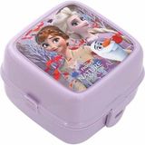 Beslenme Kutusu 4 Bölmeli Frozen 2 Lila Renk Kız Figürlü 1 Adet Yemek Saklama Kabı Beslenme Çantası - Standart