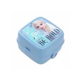 Beslenme Kutusu 4 Bölmeli Frozen Elsa Mavi Renk Kız Figürlü 1 Adet Yemek Saklama Kabı Beslenme Çantası