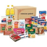 Beşler Ramazan paketi kumanya yardım gıda erzak kolisi lüks paket