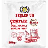 Beşler Un 25 kg Özel Amaçlı Buğday Unu Hamur İşleri İçin İdeal Çeşitlilik Sağlar