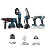 Beşli Set Mk350 (Budama Testeresi 13Mm Ç.mandren+S.sıkma+Ş.spral+Ş.hilti)