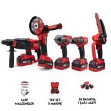 Beşli Set Mw600 (Budama Testeresi 10Mm Çelik Mandren+ Somun Sıkma+ Şarjlı Spral+Şarjlı Hilti) Bt0207