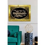 Besmele Gold Tek Parça Pleksi Tablo, 60 x 80, PT-057