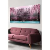 Besmele Yazılı Kuğu Gölü Kanvas-canvas Tablo, 100 x 65