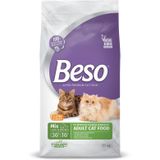 BESO Yetişkin Kedi Maması Tavuk & Kuzu Yüksek Proteinli Kuru Kedi Maması Sindirim Destekli Omega 3 & 6 Premium Küçük Paket Uygun Fiyatlı (15 KG)