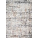 Bespoky 100x300 cm Bej Açık Gri Soyut Geometrik Modern Çizgisel Yıkanabilir Halı | Mutfak Yolluk Halısı | Leke Tutmayan, Kaymaz | CREA_VERSİLİA-1378 - 100 x 300 cm