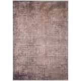 BESPOKY Dezful Kahverengi Modern, Pamuk Polyester Parça Halı, Makinede Yıkanabilir Halı, Kaymaz Halı, Oturma Odası, Yatak Odası, Çocuk Odası, Koridor, Halı, İç Mekan Dış Mekan Halısı, Türk Halısı