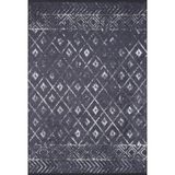 BESPOKY GomezPalacio Siyah Modern, Pamuk Polyester Parça Halı, Makinede Yıkanabilir Halı, Kaymaz Halı, Oturma Odası, Yatak Odası, Çocuk Odası, Koridor, Halı, İç Mekan Dış Mekan Halısı, Türk Halısı