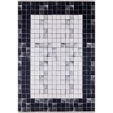 BESPOKY Jukovski Gri Geometrik, Pamuk Polyester Parça Halı, Makinede Yıkanabilir Halı, Kaymaz Halı, Oturma Odası, Yatak Odası, Kreş, Koridor, Halı, İç Mekan Dış Mekan Halısı, Türk Halısı, Tatil