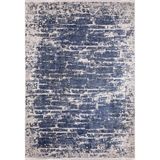 BESPOKY Lesosibirsk Lacivert Modern, Pamuk Polyester Parça Halı, Makinede Yıkanabilir Halı, Kaymaz Halı, Oturma Odası, Yatak Odası, Çocuk Odası, Koridor, Halı, İç Mekan Dış Mekan Halısı, Türk Halısı,