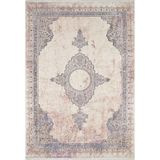 BESPOKY Naucalpan Bej Madalyon, Pamuk Polyester Parça Halı, Makinede Yıkanabilir Halı, Kaymaz Halı, Oturma Odası, Yatak Odası, Kreş, Koridor, Kilim, Kapalı Açık Alan Halısı, Türk Halısı, Tatil Satılık