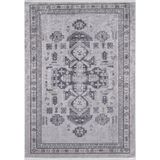 BESPOKY SanPablo Gri Modern, Pamuk Polyester Parça Halı, Makinede Yıkanabilir Halı, Kaymaz Halı, Oturma Odası, Yatak Odası, Kreş, Koridor, Halı, İç Mekan Dış Mekan Halısı, Türk Halısı, Tatil Satılık