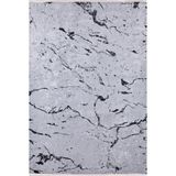 BESPOKY Timasyovsk Gri Modern, Pamuk Polyester Parça Halı, Makinede Yıkanabilir Halı, Kaymaz Halı, Oturma Odası, Yatak Odası, Çocuk Odası, Koridor, Halı, İç Mekan Dış Mekan Halısı, Türk Halısı, Tatil